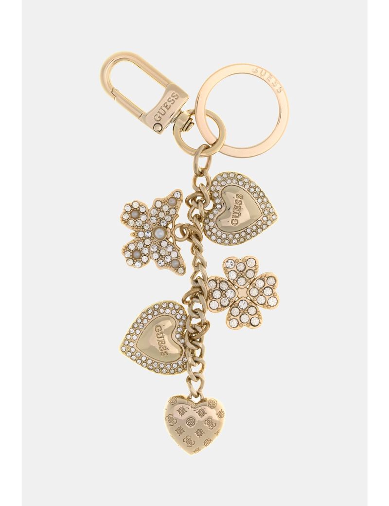 guess rhinestones keychain