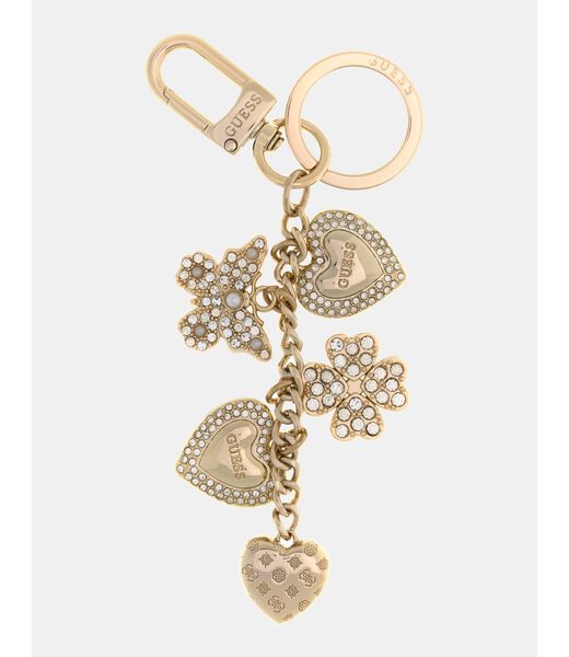 guess rhinestones keychain