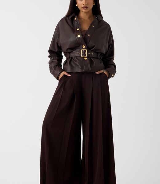 Marciano wide-leg pleated pants