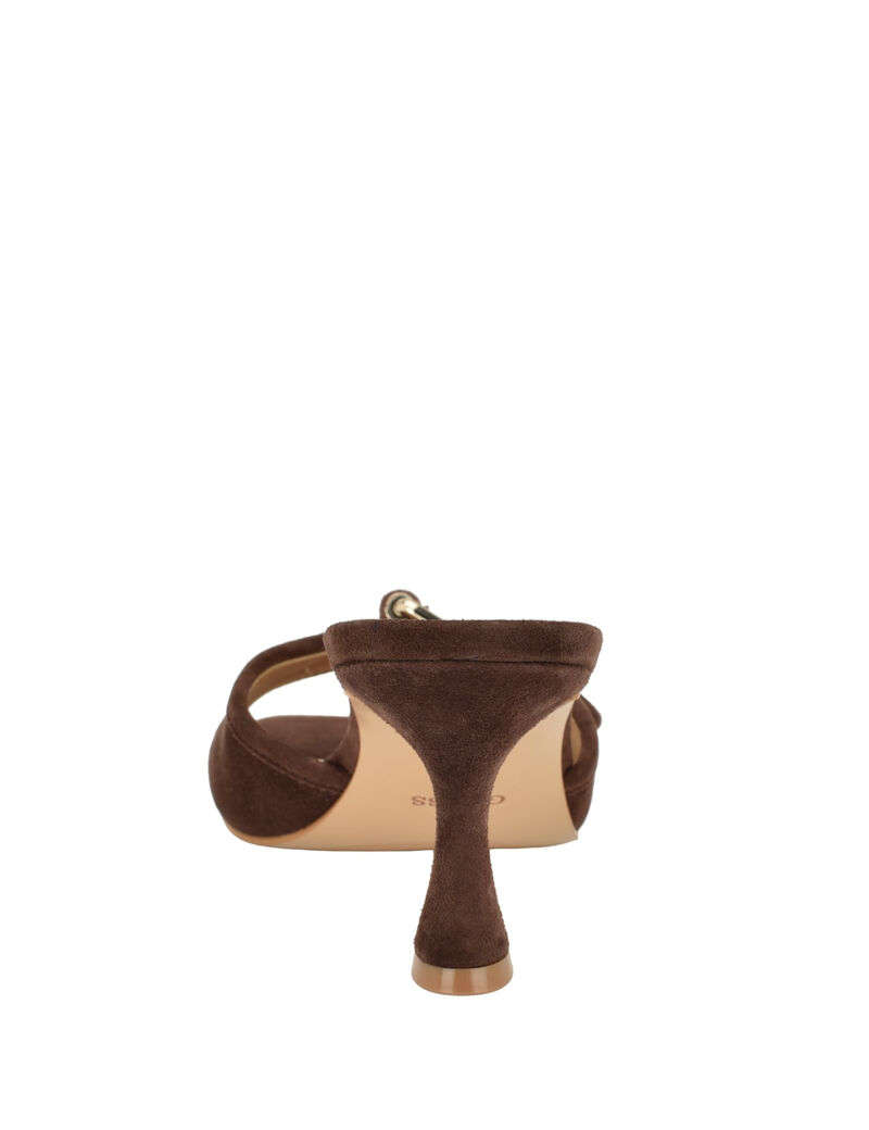guess dista mid heel open toe with buckle sandals