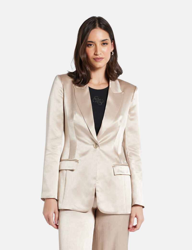 سترة مارسيانو ذات صف واحد من الأزرار