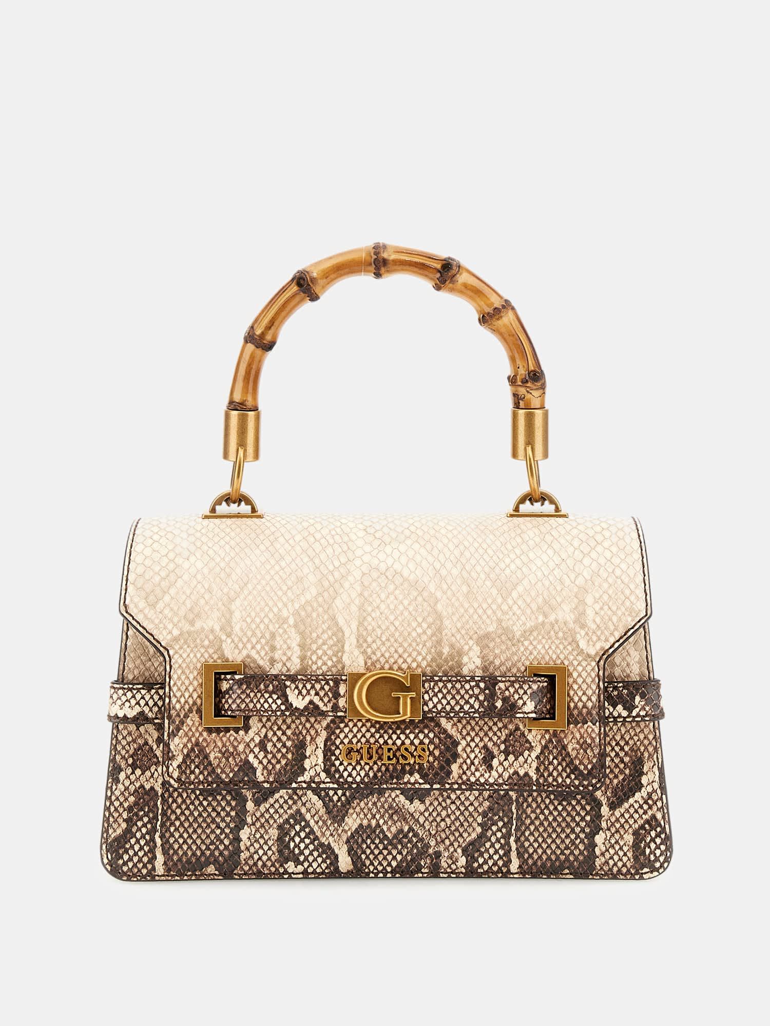 Guess gold handbag deals
