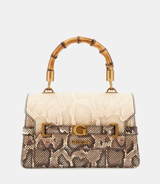 Sibel python-print mini handbag