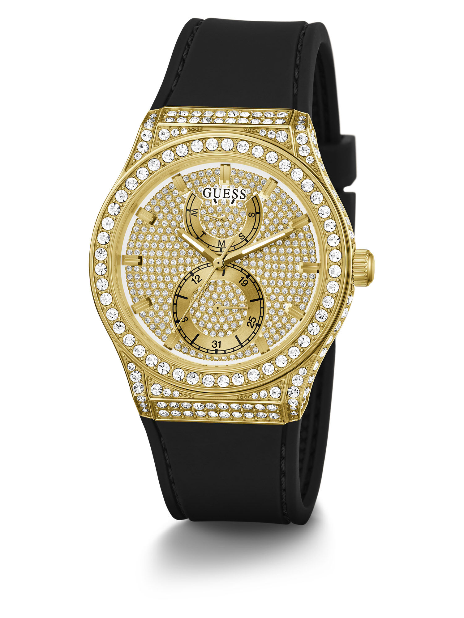 Guess black multifunction watch sale