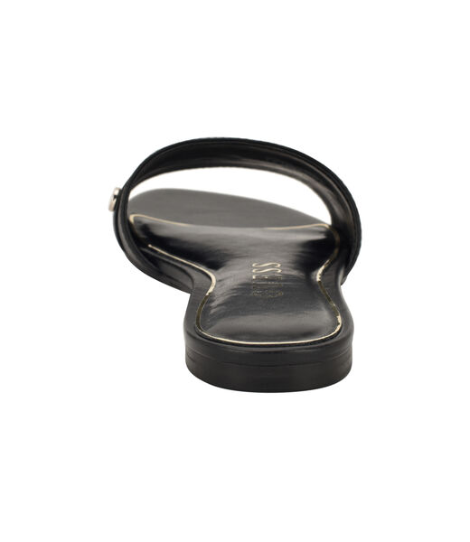 Tasam logo slide flat sandal