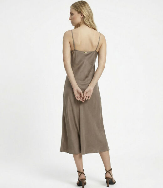 Satin midi dress