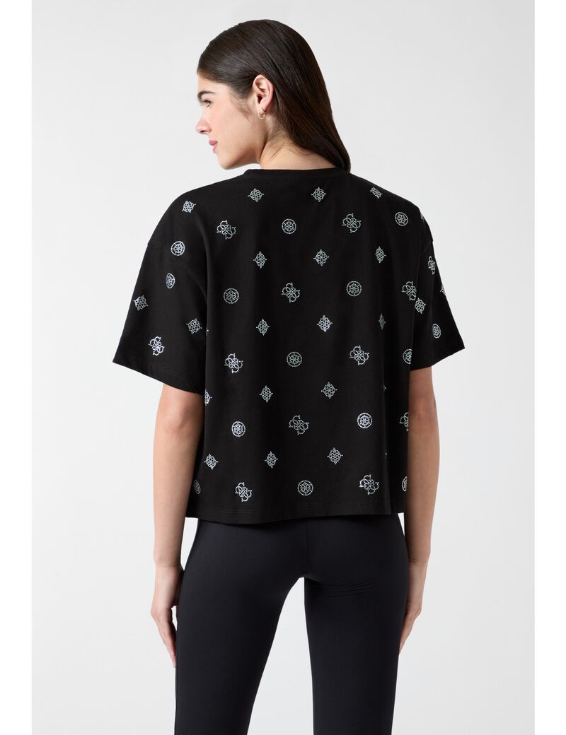 guess all over peony logo tshirt