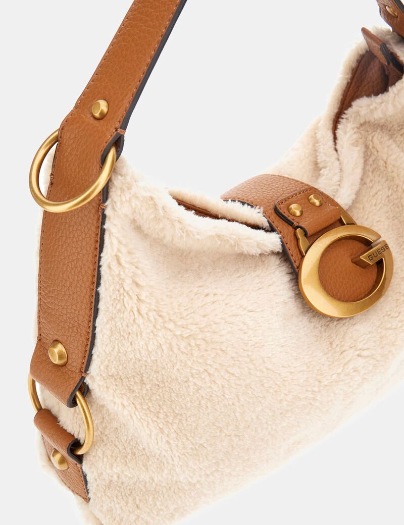 Camden faux fur shoulder bag