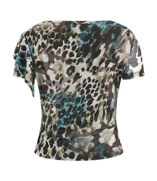 بلوزة فيرديانا بدون أكمام بكشكشة