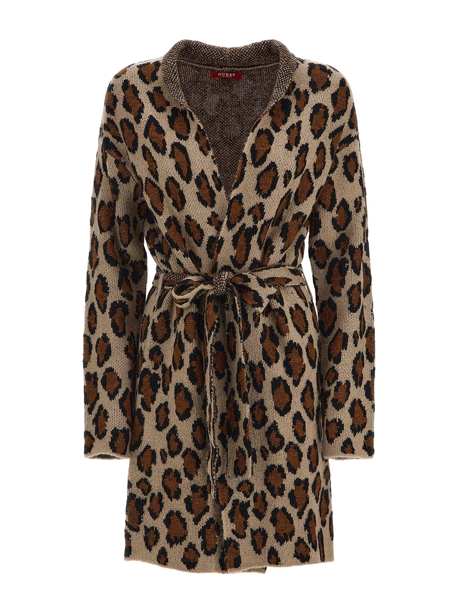 Shop GUESS Online Leopard Cardigan