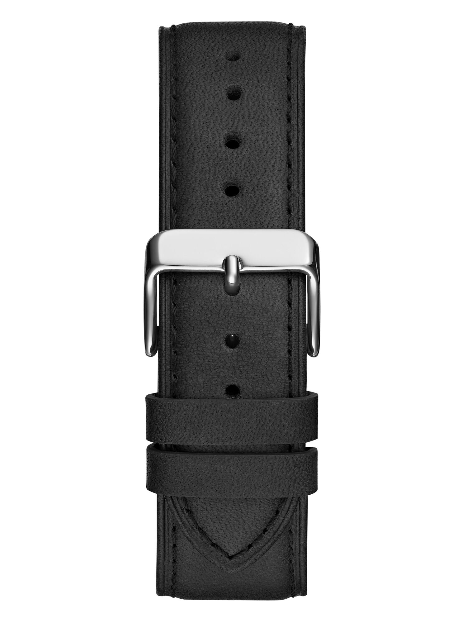 Black Quartz Analog Genuine Leather Watch