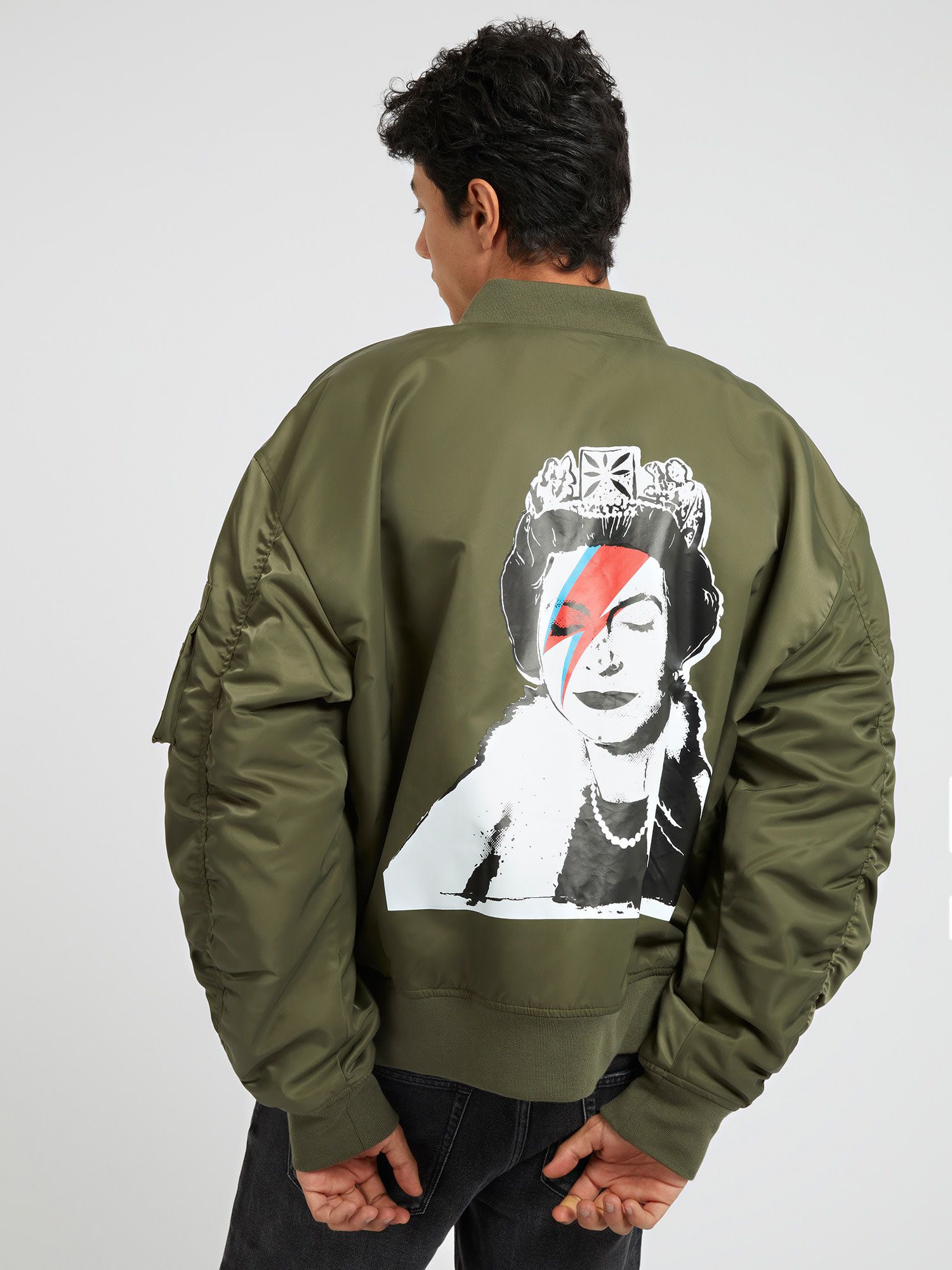 Guess green bomber jacket 2025