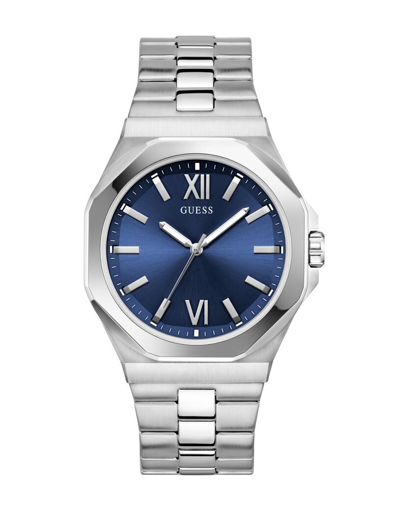 Mens Silver Tone Analog Watch