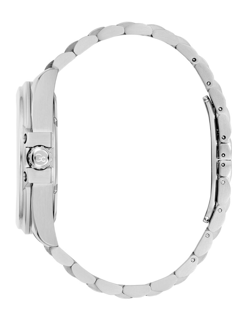 Gc Sportchic Men S 517 Mvmt Black Dail 10 Amt Silver Stainless Steel Brct