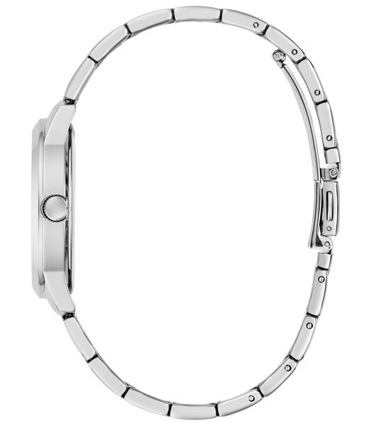 Ladies Silver Tone Round Analog Watch