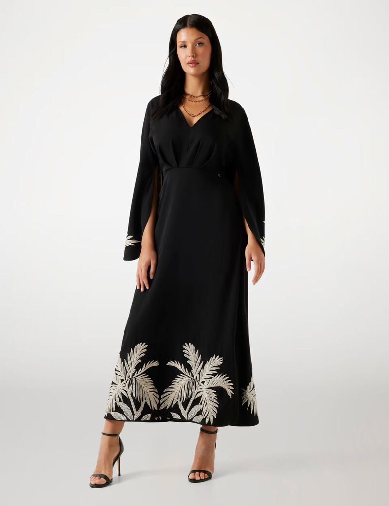 Embroidered maxi dress