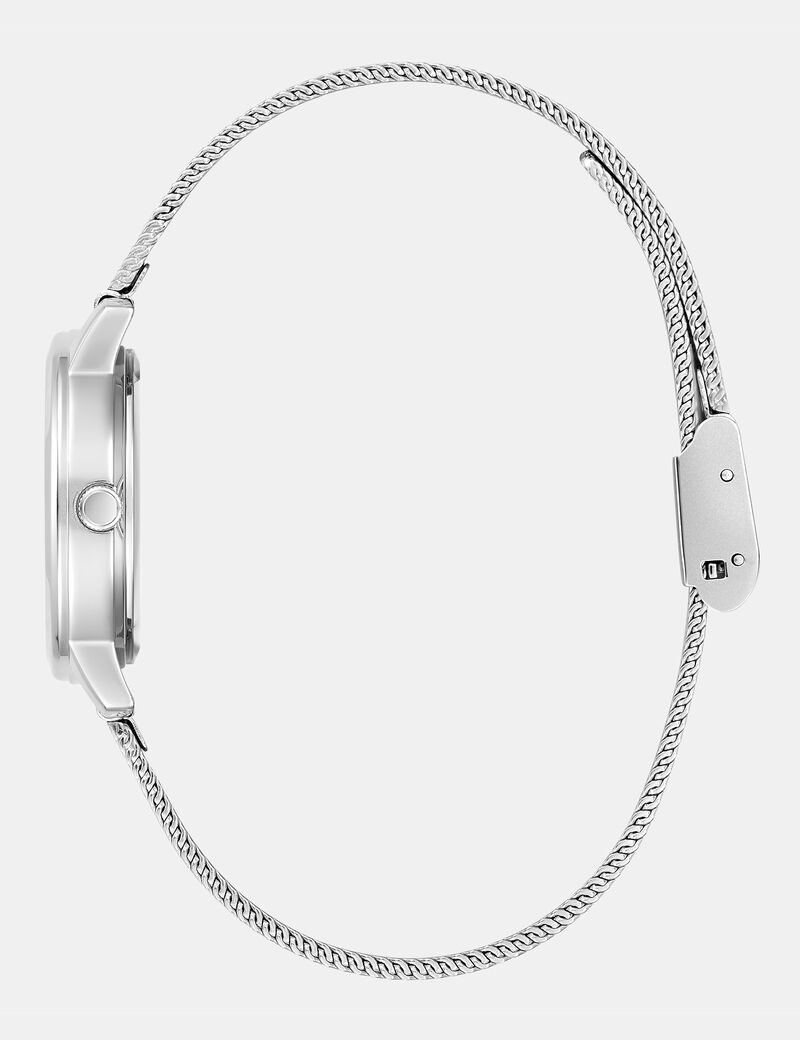 Stainless steel analogue watch