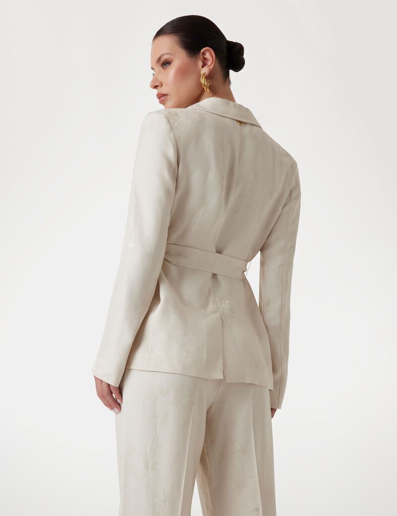 Marciano jacquard belted blazer