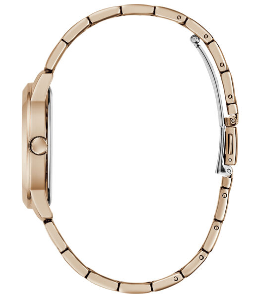 Ladies Rose Gold Tone Round Analog Watch