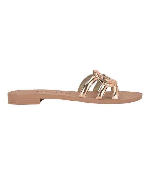 Elyho Jellie Logo Cutout Flat Sandals