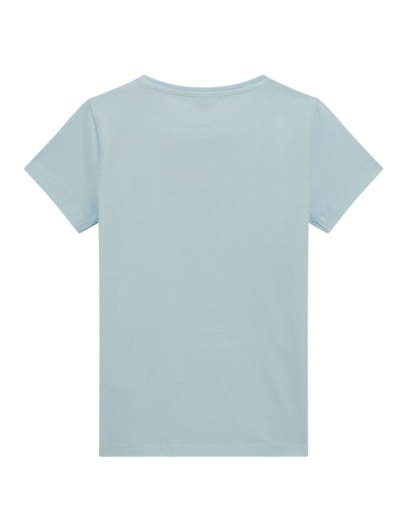 Front rhinestones logo t-shirt