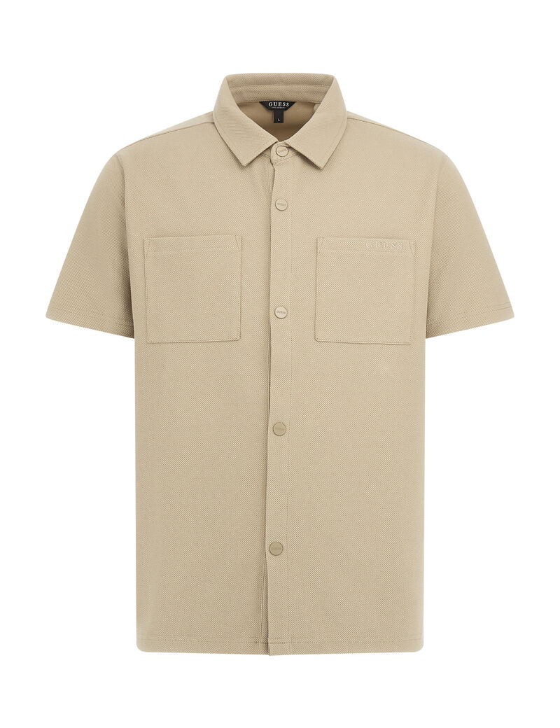 Giovanni textured half sleeve shirt