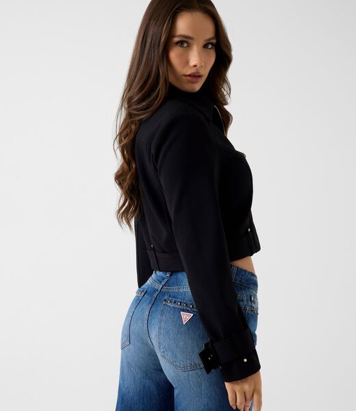 Cropped trucker jacket