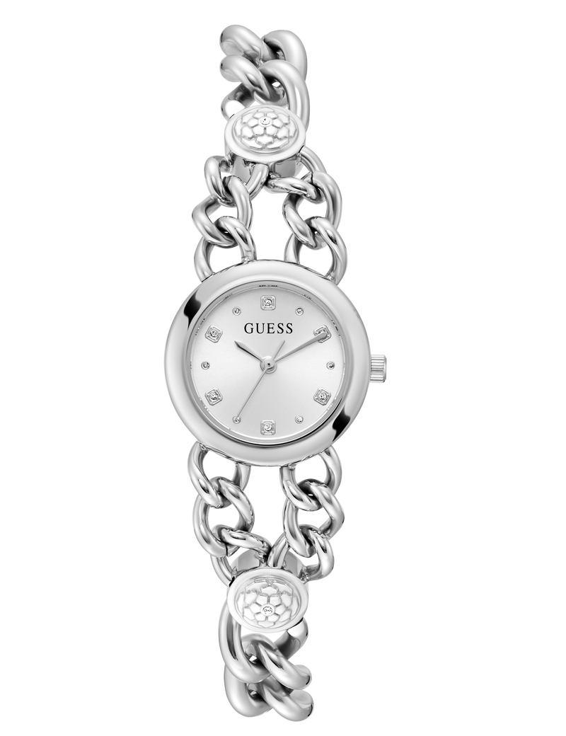 Ladies Silver Tone Analog Watch