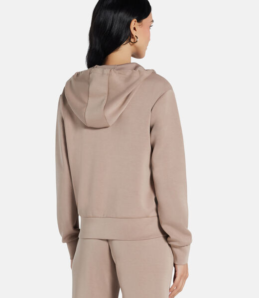 Hooded scuba sweatshirt