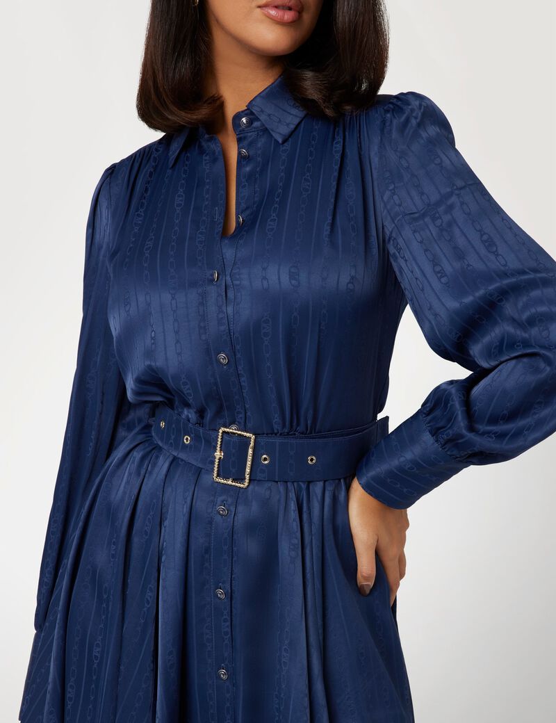 فستان مارسيانو قصير بقصّة واسعة من الأسفل