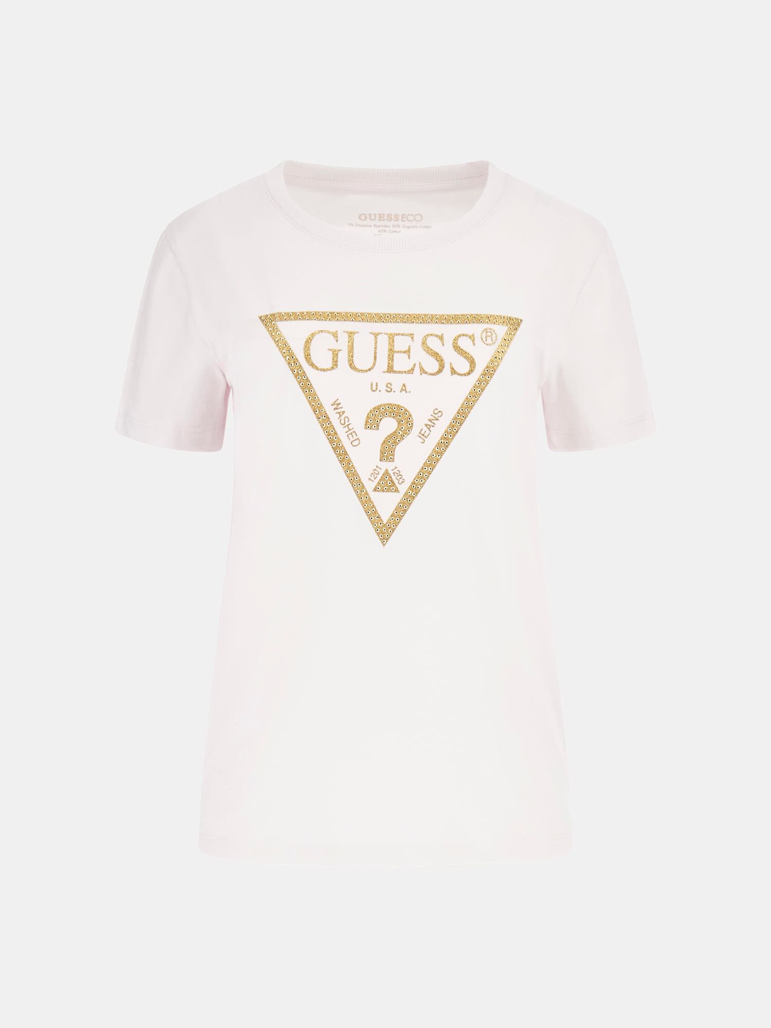 Guess gold t shirt deals