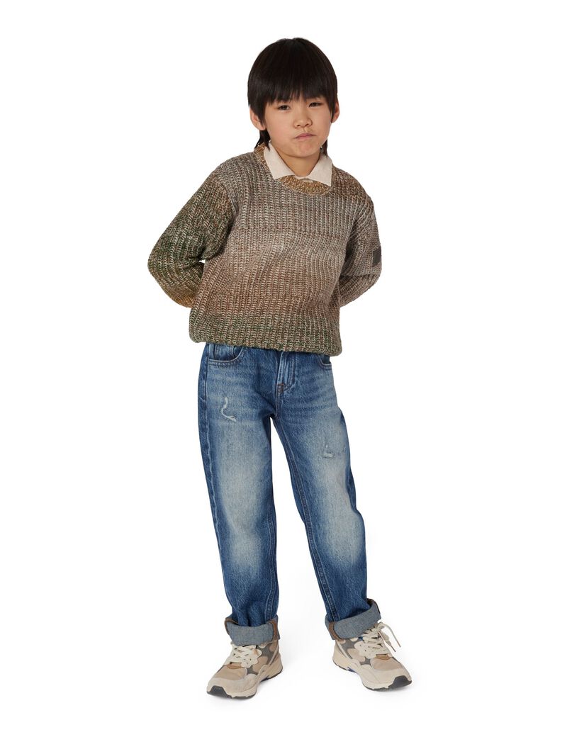 REGULAR FIT RIGID DENIM PANTS