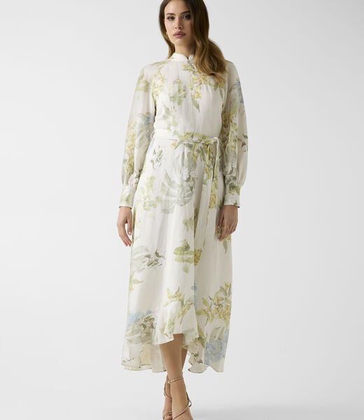 Miriam Belted Ls Maxi Dress