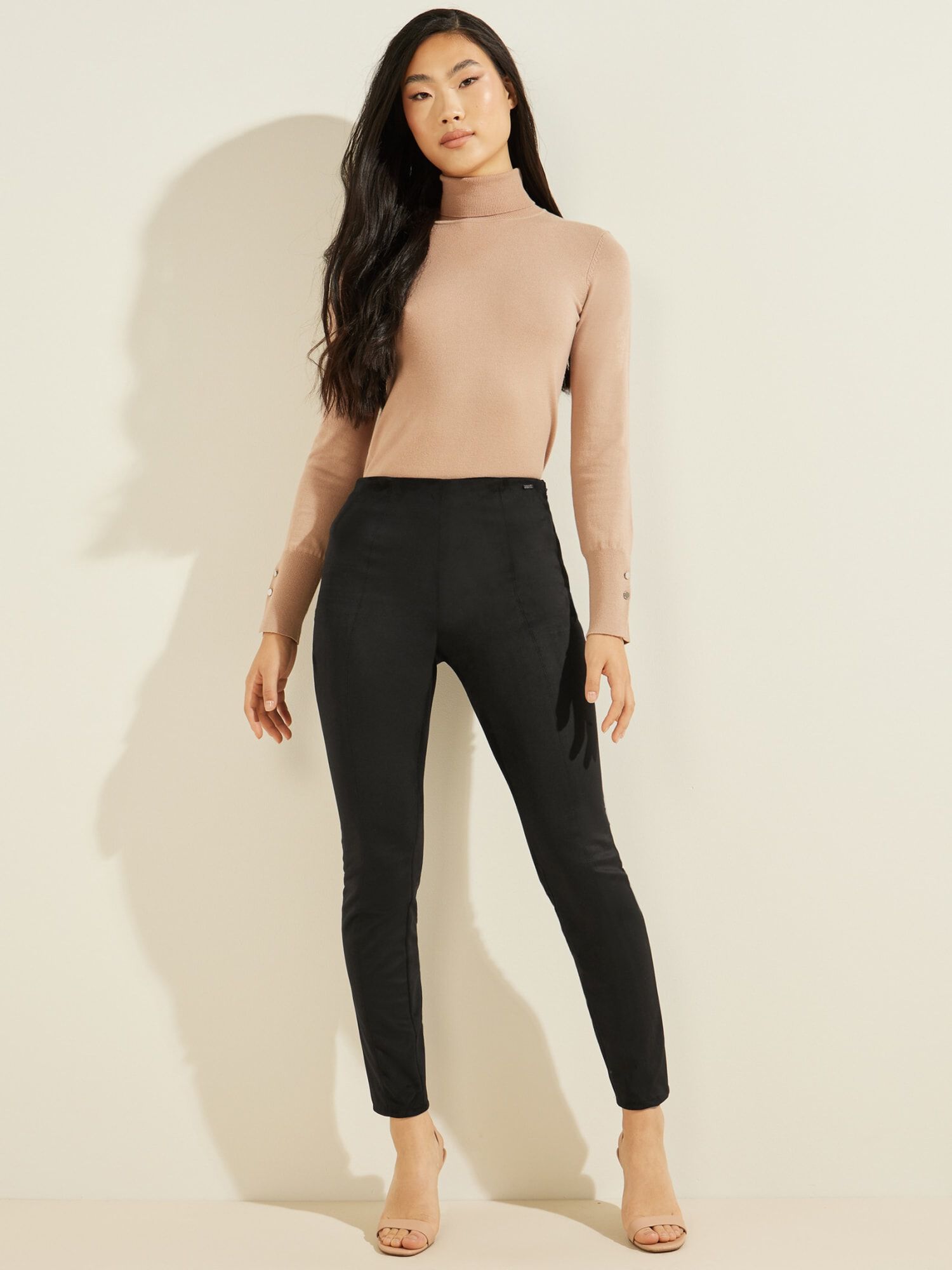 Suede look leggings deals