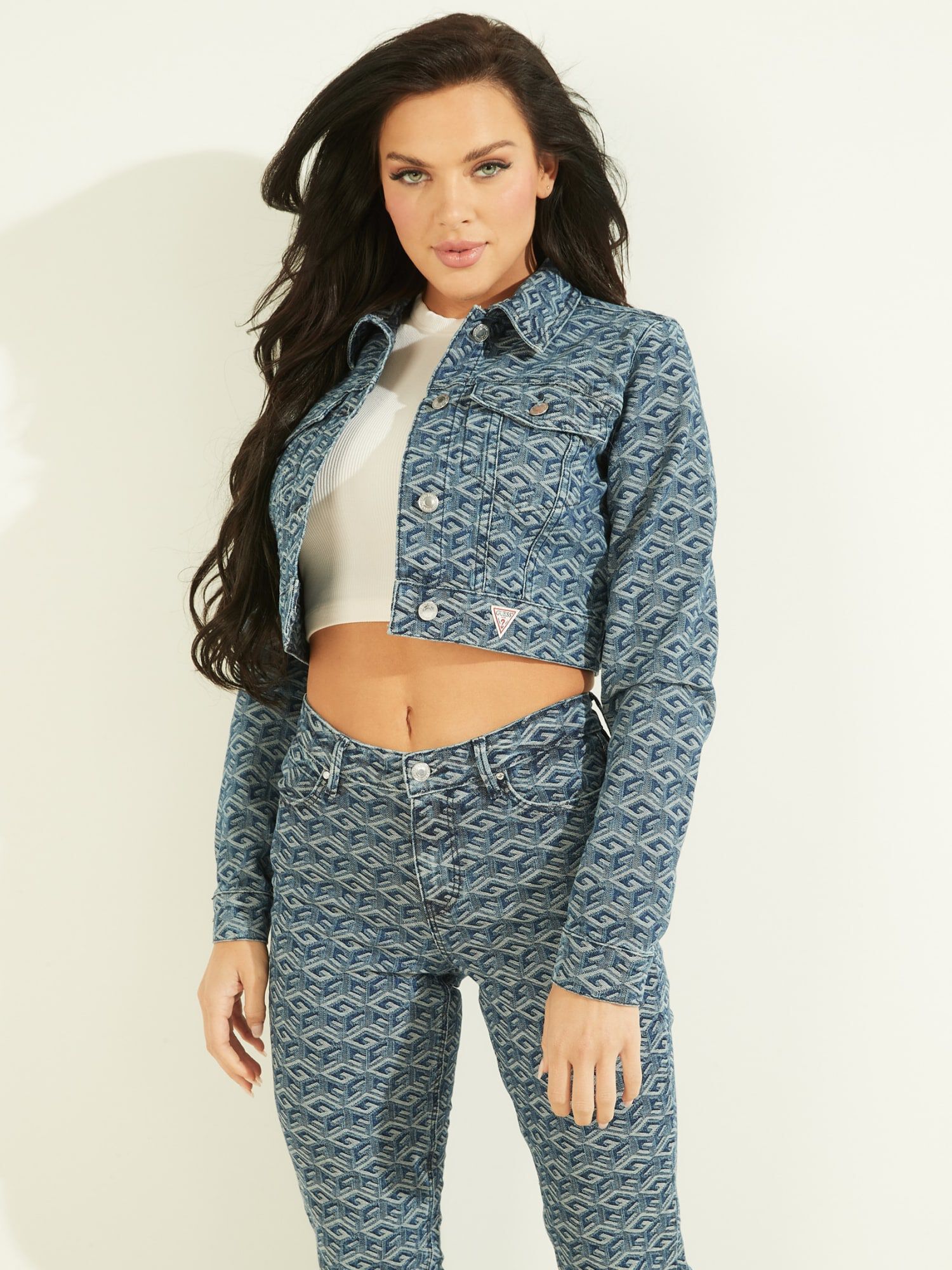 Guess jacket logo top