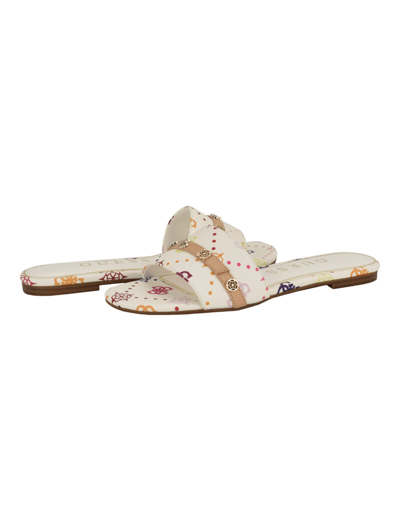 Tasam logo slide flat sandal