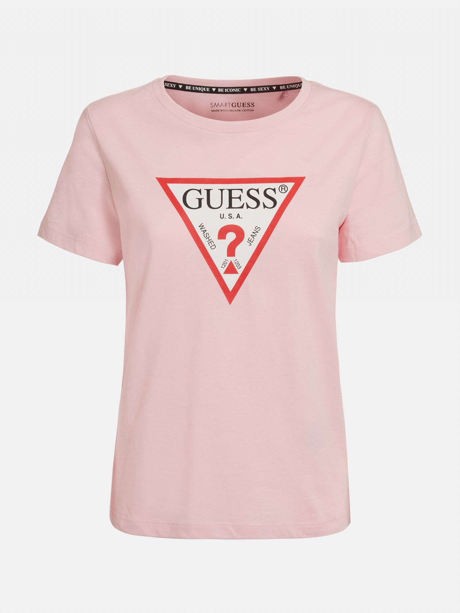 Guess triangle logo outlet t shirt