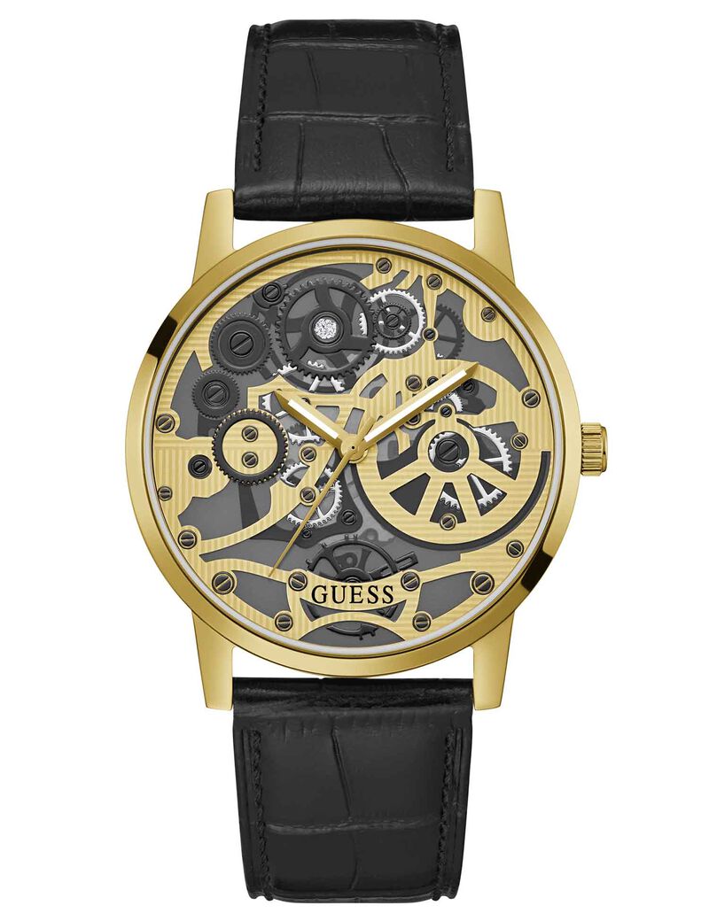Black-Gold Analog Watch