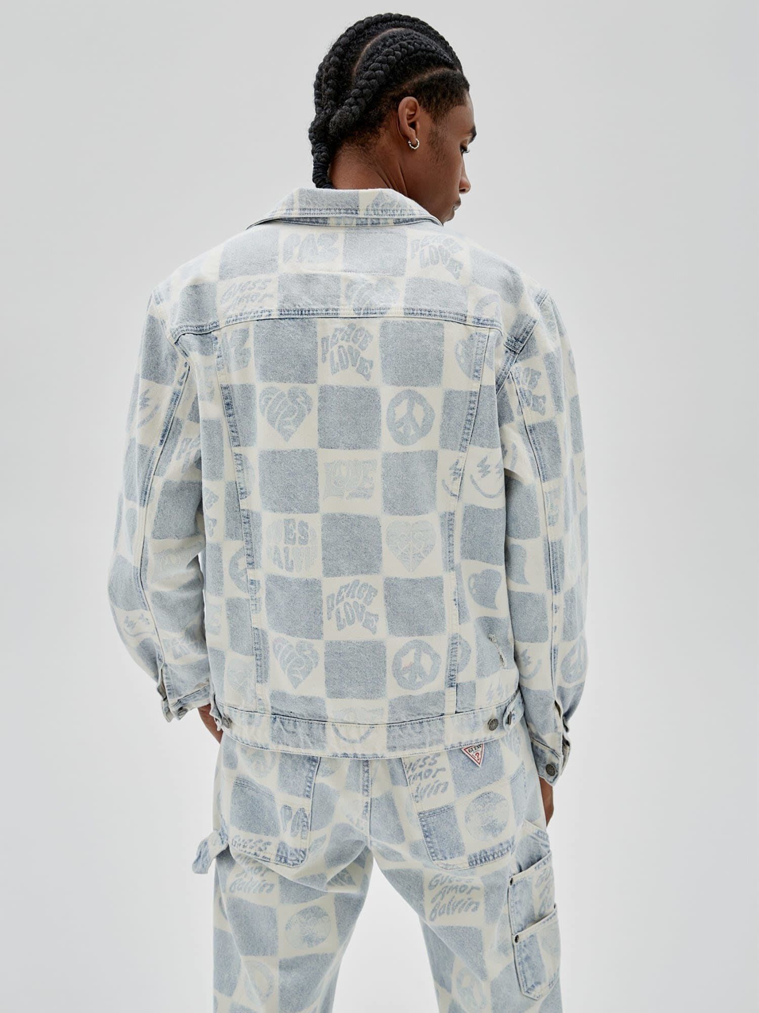 Guess j balvin denim jacket clearance