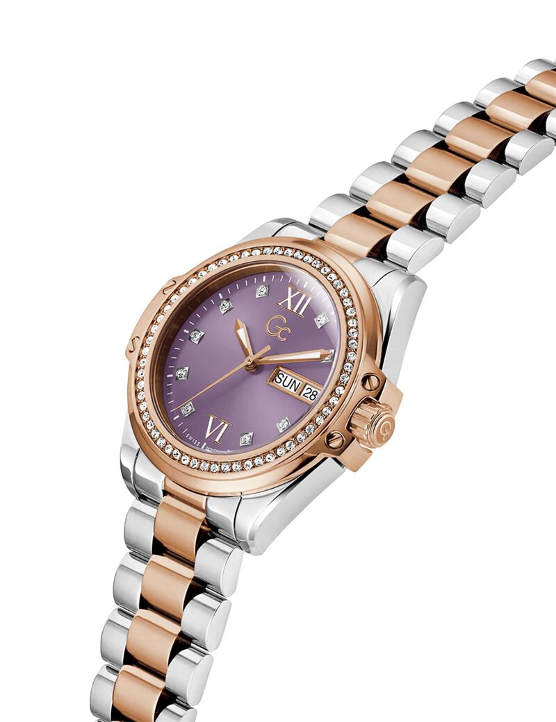 Gc Bolt Lady mid size metal watch