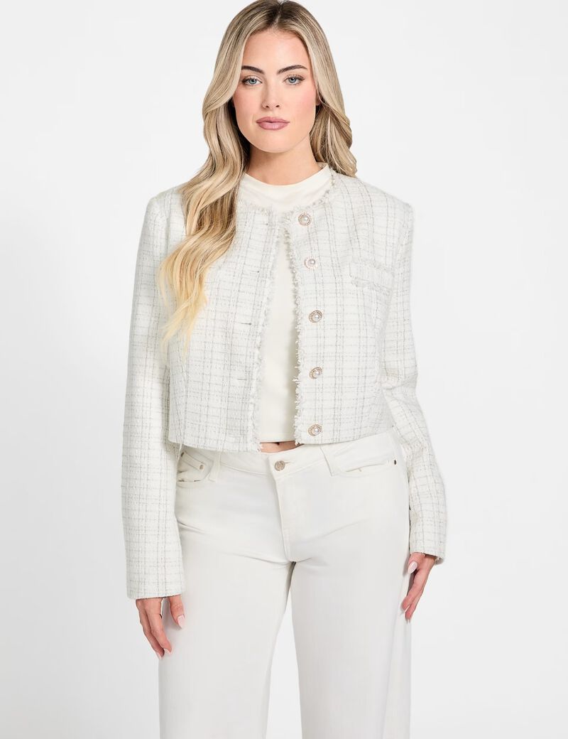 جاكيت قصير من التويد