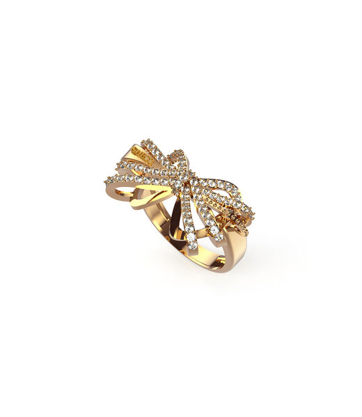 22Mm Bow Ring Yellow Gold