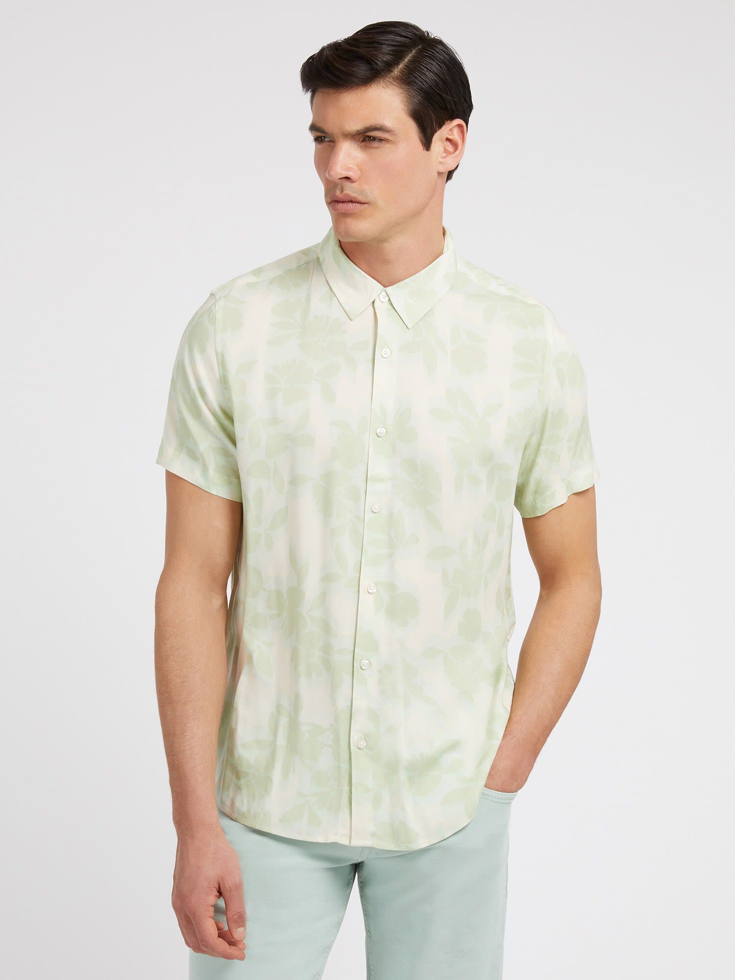 Guess slim fit shirts shop