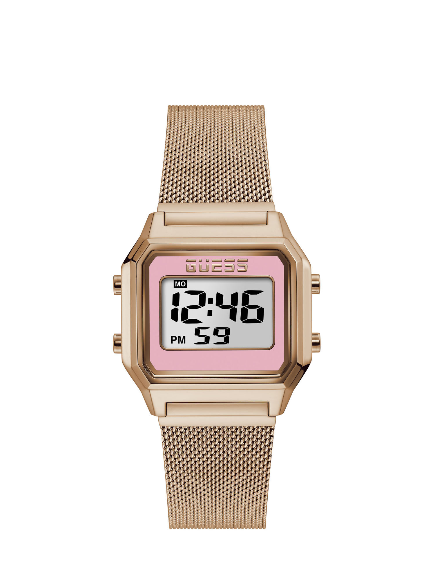 Rose gold cheap digital watch