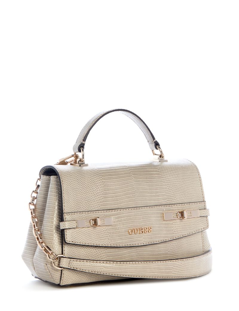 guess melinda animal print handbag