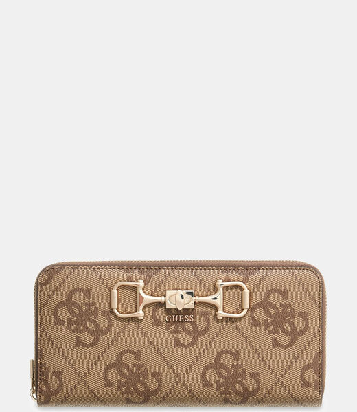 Janie Logo Large Zip Around