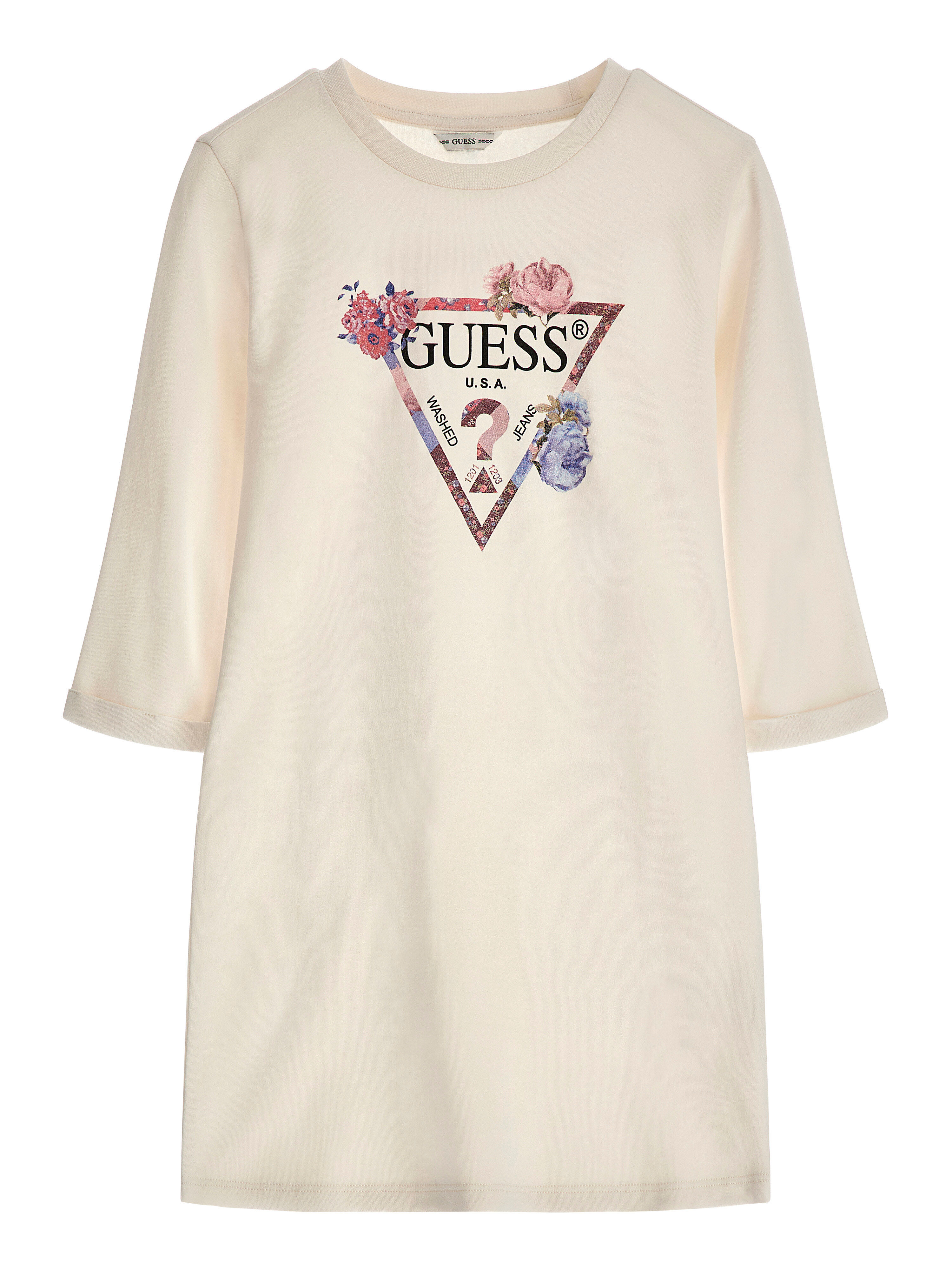 Shop GUESS Online 3 4 Sleeves Interlock Dress