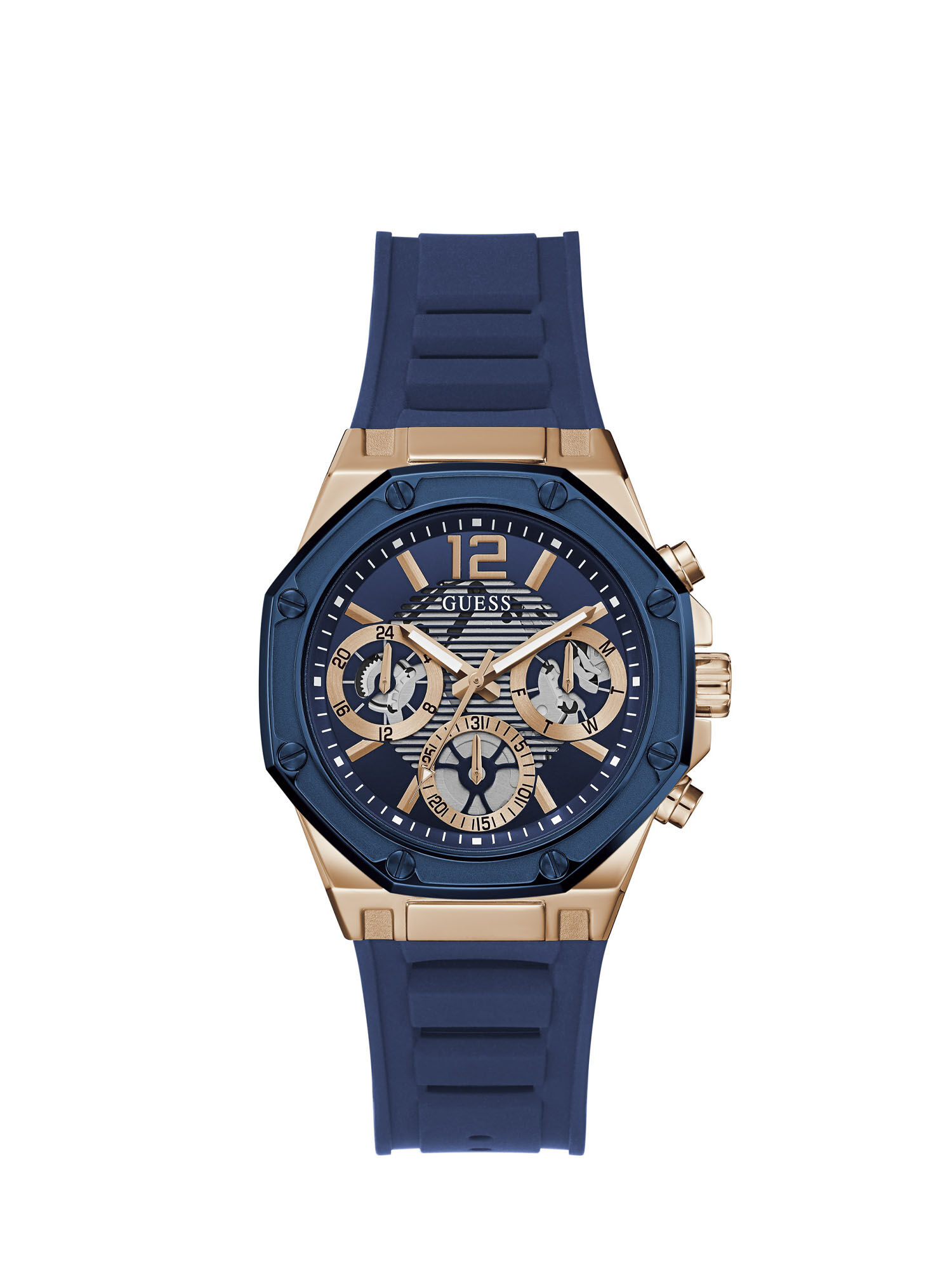 Guess watch navy and rose gold outlet