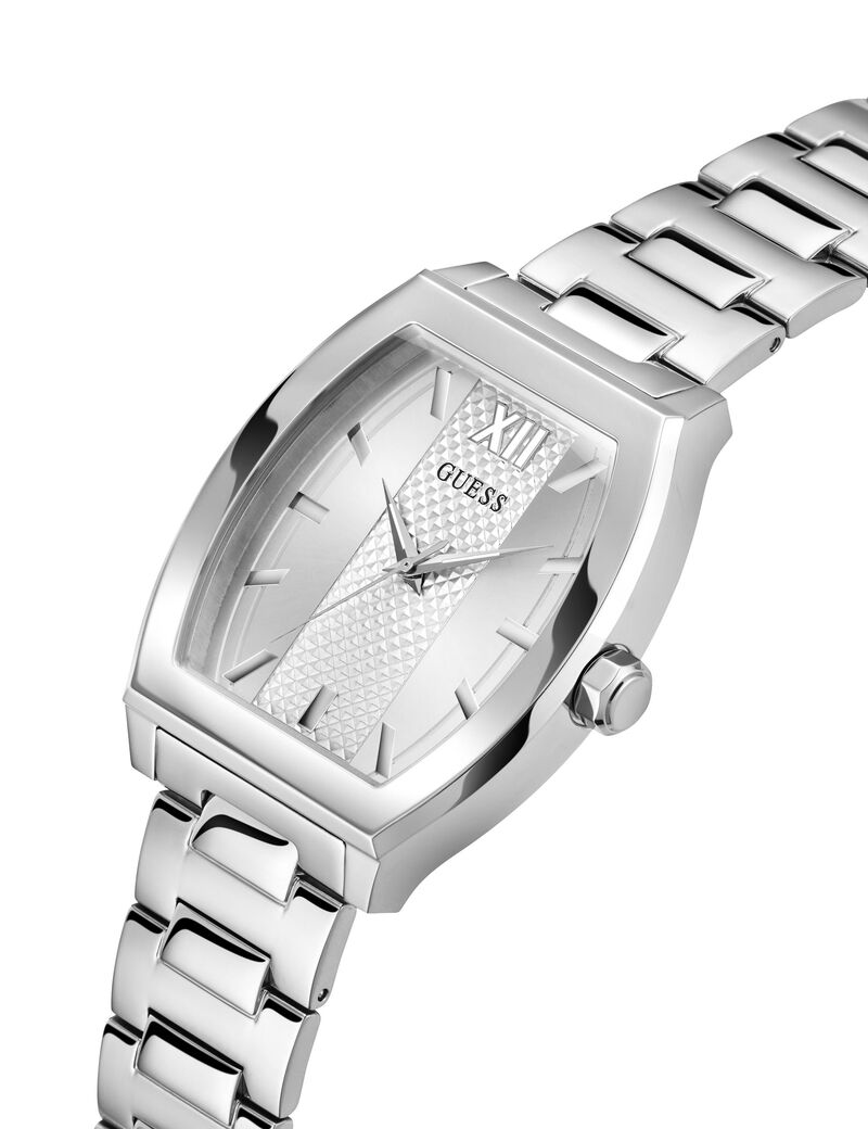 Stainless steel analogue watch