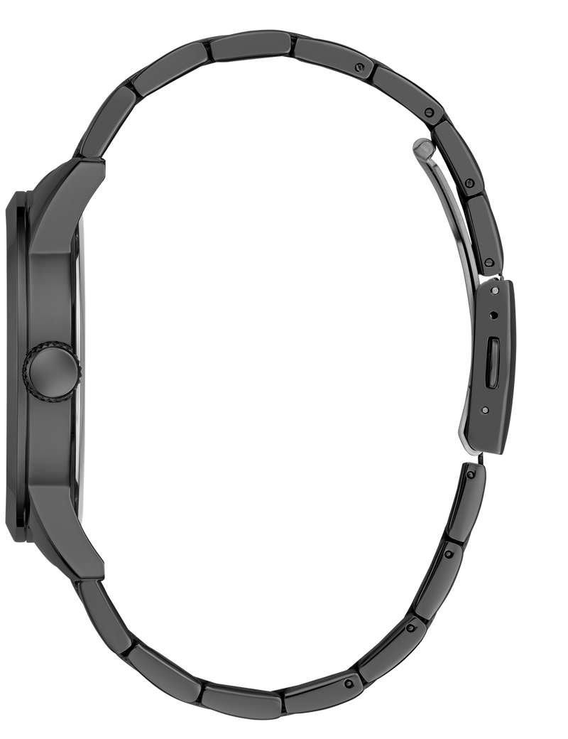 guess mens black analog watch